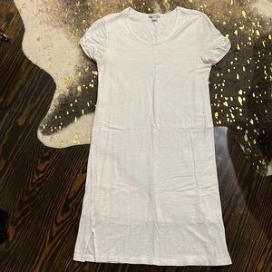 James Perse white t-shirt midi dress